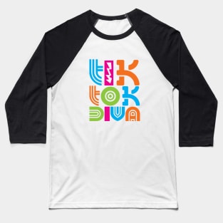 TIK TOK DIVA slogan Baseball T-Shirt